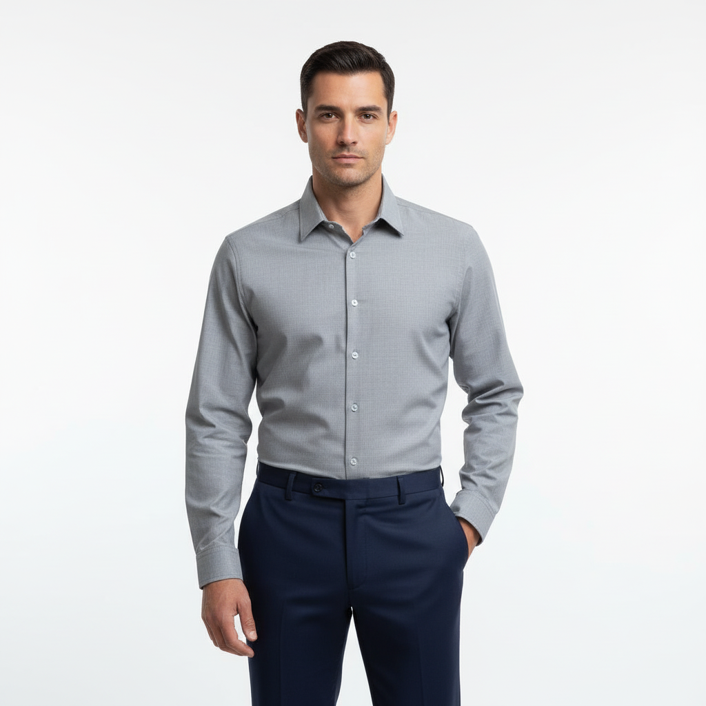 Jet-set Merino Wool Shirt - light grey – Odysea Gear