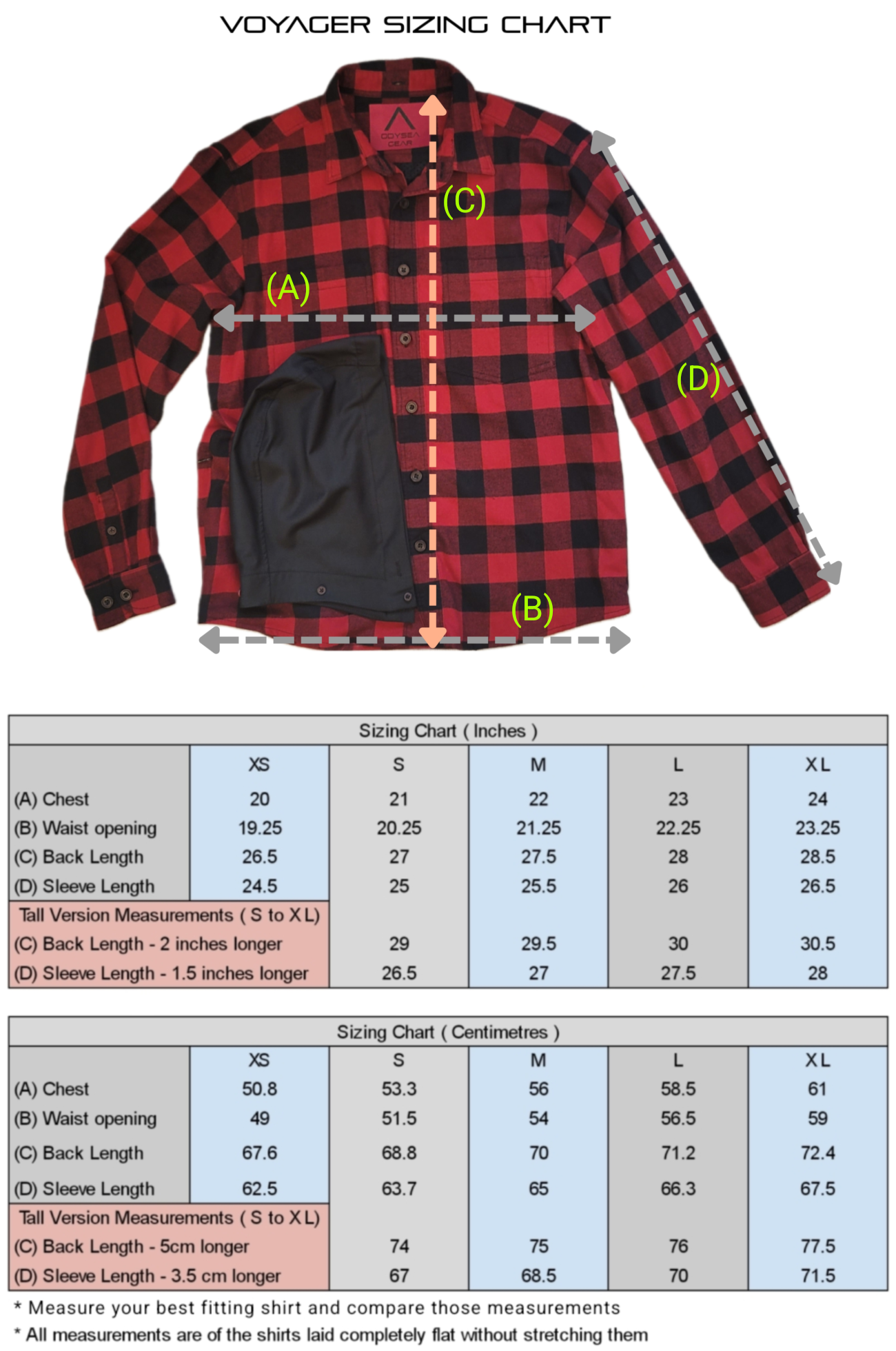Voyager - Merino Wool Plaid Shirt (Detachable Hood)