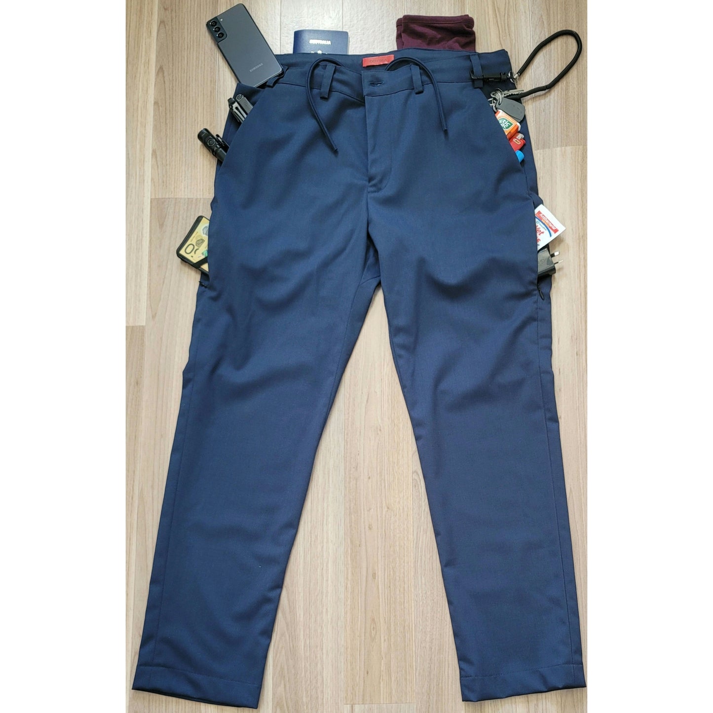 Merino Wool Pant V2 Blue/Grey/Black
