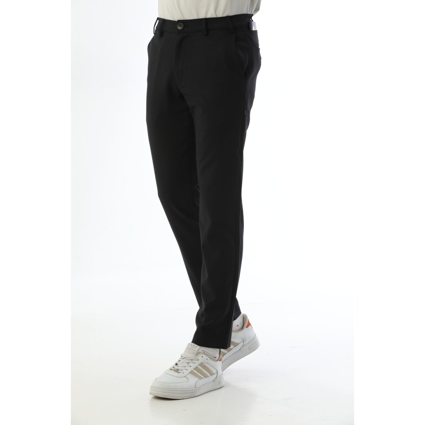 Merino Wool Chino in Blue/Grey/Black