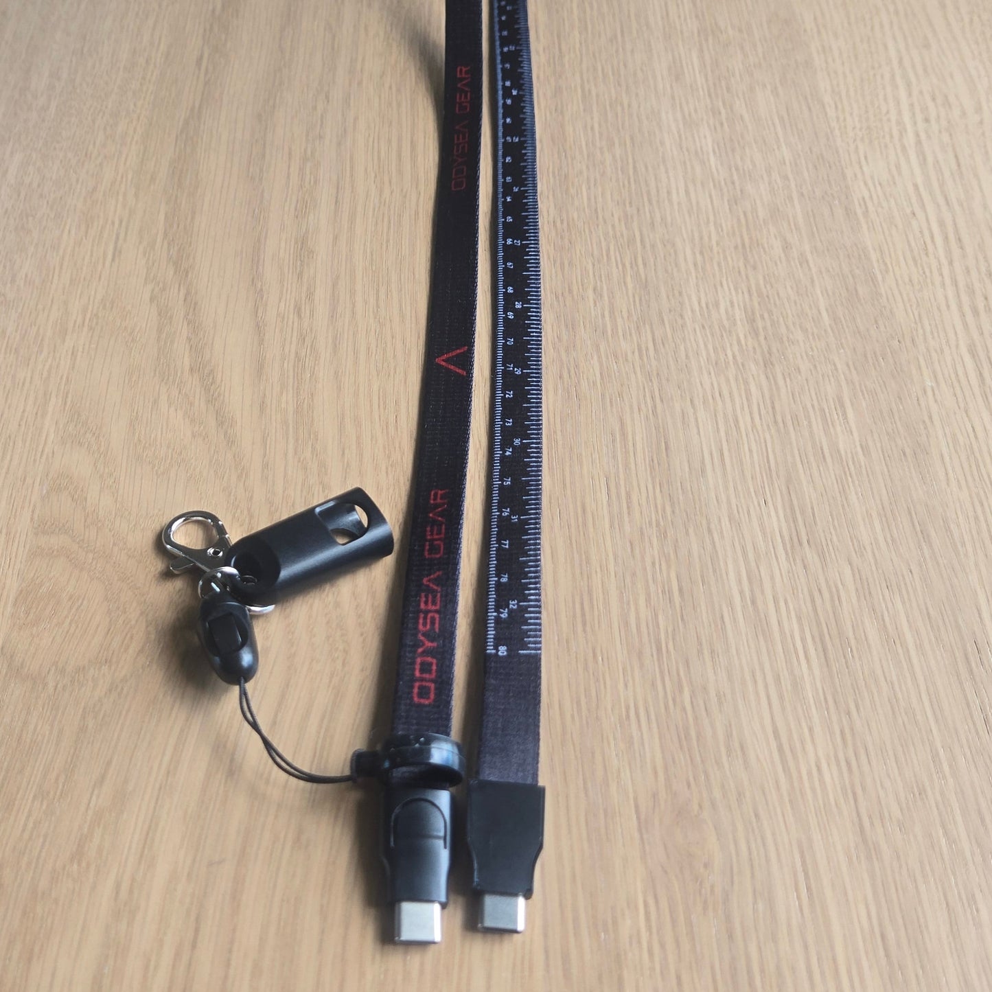 ODYSEA Lanyard USB Charging Cable / Measuring Tape